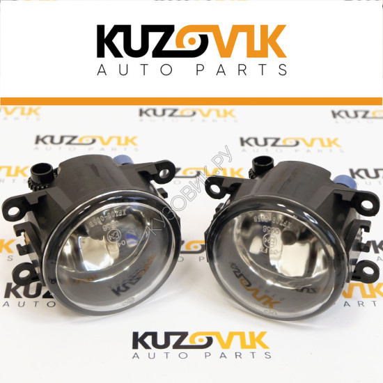 Фары противотуманные комплект Ford Focus 2 (2008-2011) Focus 3 (2011-2015) левая+правая 2 штуки с регулировкой угла наклона и лампочкой KUZOVIK
