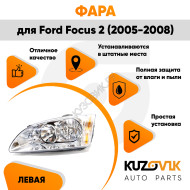 Фара левая Ford Focus 2 (2005-2008) KUZOVIK