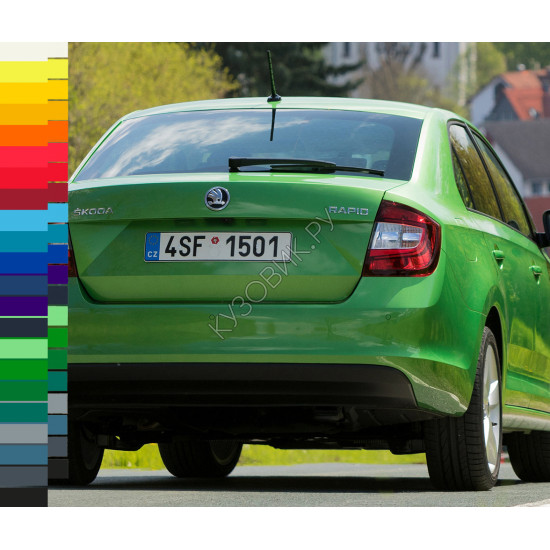 Бампер задний в цвет кузова Skoda Rapid 1 (2012-2020) KUZOVIK
